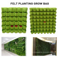 Outdoor indoor non woven  large garden wall hanging vertical felt fabric strawberry potato plant grow bag planter for vegetable